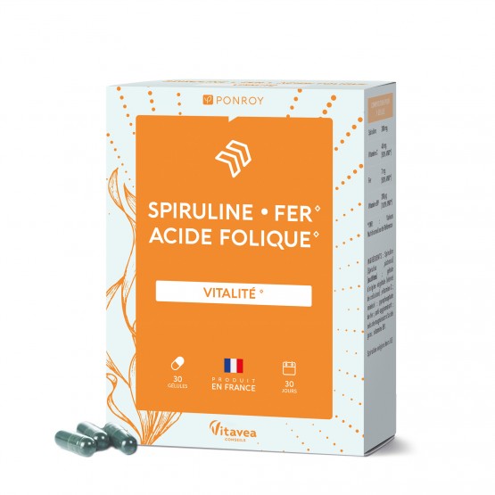 Spiruline - Fer - Acide folique